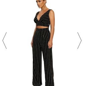 Naked Wardrobe Line up for me striped pants set